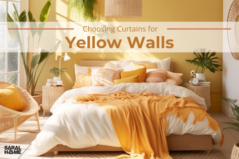 curtain colour for yellow walls
