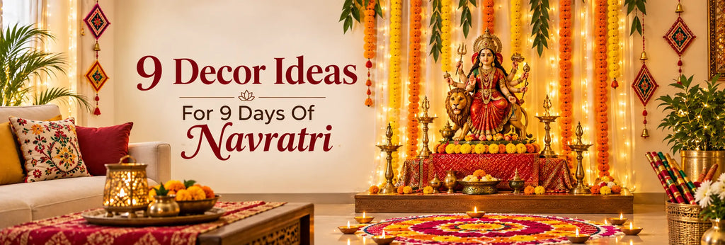 9 Navratri Decoration Ideas for 9 Days