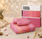 GIFT BOX | JOY Pink Bedsheet-2 Pillow Covers | Cotton Bedsheet-Cover | For Gift & Daily Use