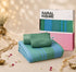 GIFT BOX | JOY Green Bedsheet-2 Pillow Covers | Cotton Bedsheet-Cover | For Gift & Daily Use