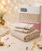 GIFT BOX | FIRKI Beige Bedsheet-2 Pillow Covers | Cotton Bedsheet-Cover | For Gift & Daily Use
