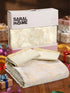 GIFT BOX | Kanan Ivory Bedsheet-2 Pillow Covers | Cotton Bedsheet-Cover | For Gift & Daily Use