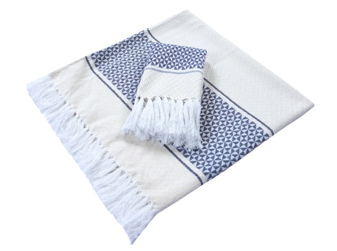 Firki Pure Cotton Bath & Hand Towel Set | Quick Dry Soft Towels | Bathing Kitchen Hand Towel Gym | Men & Women | Bathroom Accessories Set |