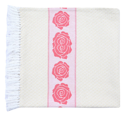 Rose Pure Cotton 4 PC Hand Towel Set | Quick Dry Soft Towels | Bathing Kitchen Hand Towel Gym | Men & Women | Bathroom Accessories Set |