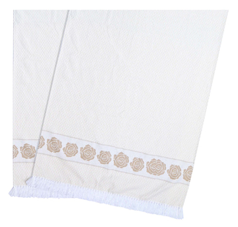 Rose Pure Cotton 2 PC Bath Towel Set | Quick Dry Soft Towels | Bathing Kitchen Towel Gym | Men & Women | Bathroom Accessories Set |