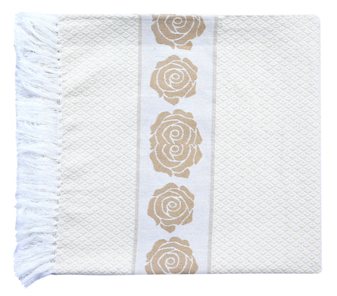Rose Pure Cotton 4 PC Hand Towel Set | Quick Dry Soft Towels | Bathing Kitchen Hand Towel Gym | Men & Women | Bathroom Accessories Set |