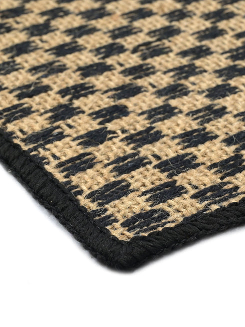 Cotton & Jute Woven Strong Anti-Slip Rug.