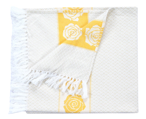 Rose Pure Cotton Bath & Hand Towel Set | Quick Dry Soft Towels | Bathing Kitchen Hand Towel Gym | Men & Women | Bathroom Accessories Set |