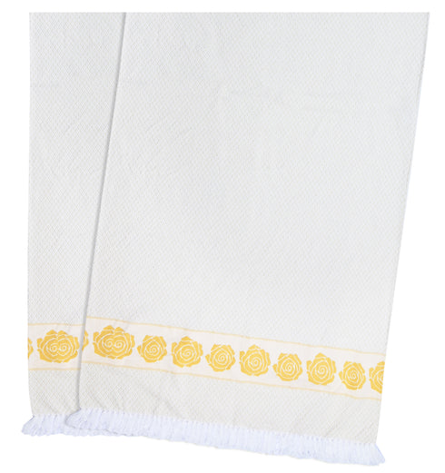 Rose Pure Cotton 2 PC Bath Towel Set | Quick Dry Soft Towels | Bathing Kitchen Towel Gym | Men & Women | Bathroom Accessories Set |