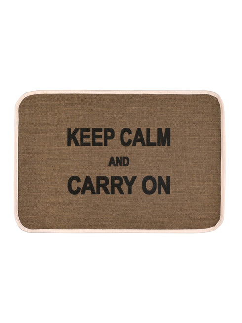 TROPIC Jute Doormats | Eco Friendly with Anti-Skid TPR Backing | Durable | Floor Mat Combo Pack of 3 Pcs Size 40x60 CM