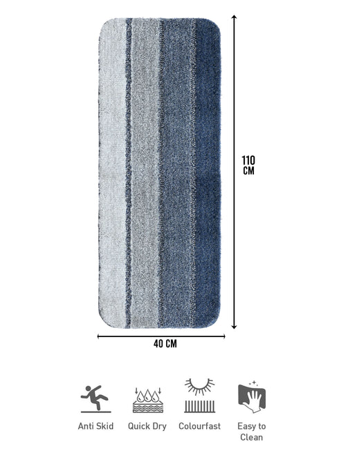 Mura Soft Anti-Slip Bath Runner | Long Design for Bathroom or Hallway Use