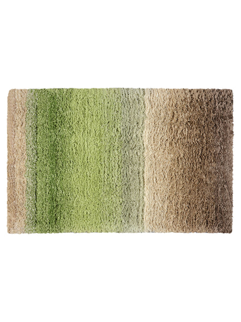 Saral Home Green Shaggy FloorMat | Soft & Anti-Skid (B1G1 Offer, 50x80 cm)