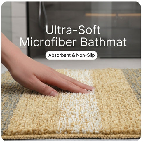 SOFT Microfiber Anti-Slip Bathmat | Comfortable & Washable