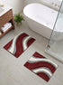 Wave Microfiber Bath Mat | Soft & Absorbent Bathroom Floor Mat | Quick Dry & Washable | Wave Pattern Design