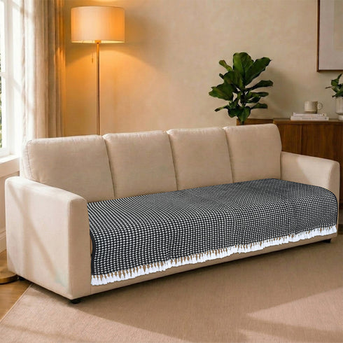 Black / 70x210cm- 1pc (4 Seater)