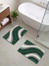 Wave Microfiber Bath Mat | Soft & Absorbent Bathroom Floor Mat | Quick Dry & Washable | Wave Pattern Design