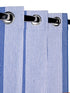 Blue cotton blackout curtains