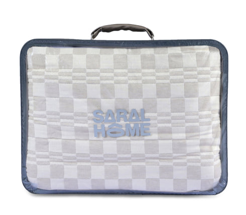 Dibbi Bedspread- Comforter/Quilt for All Season | Soft Plush Cotton Surface , Micro Polyester filling | Cotton Blanket/ coverlet with Pillow Cover