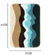 Wave Microfiber Bath Mat 38x60 cm | Ultra Soft, Super Absorbent & Anti-Skid | Quick Dry Door Mat for Bathroom, Bedroom, Kitchen & Entrance | Multicolor (Pack of 1)