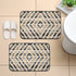 TIM TIM Microfiber Anti-Skid Bath Mats | Soft Water Absorbing Mat | Combo Pack of 2 40x60 CM