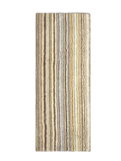 VIBE Microfiber Striped Runner | Anti-Skid Backing | Modern Design