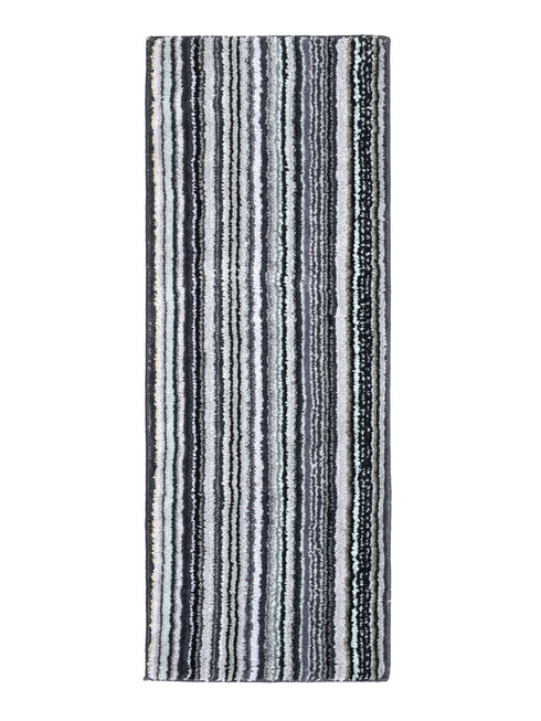 VIBE Microfiber Striped Runner | Anti-Skid Backing | Modern Design
