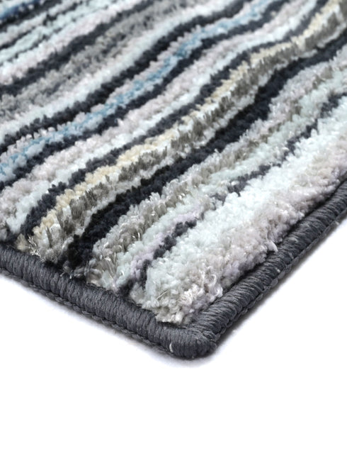 VIBE Microfiber Striped Runner | Anti-Skid Backing | Modern Design