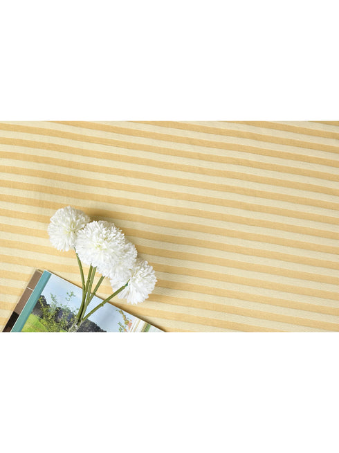 Reka Cotton Rich Bedsheet | Elegant Stripe Woven Bed Sheet | 180 TC (Weight 400 TC) | Soft & Comfortable Bedsheet for Bedroom