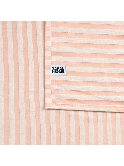 Reka Cotton Rich Bedsheet | Elegant Stripe Woven Bed Sheet | 180 TC (Weight 400 TC) | Soft & Comfortable Bedsheet for Bedroom