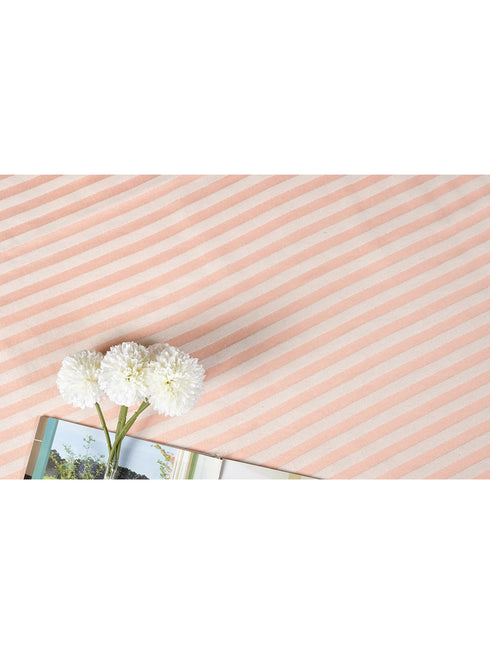 Reka Cotton Rich Bedsheet | Elegant Stripe Woven Bed Sheet | 180 TC (Weight 400 TC) | Soft & Comfortable Bedsheet for Bedroom