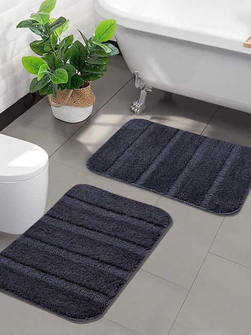 microfiber plain mat set