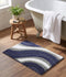 Wave Microfiber Bath Mat | Soft & Absorbent Bathroom Floor Mat | Quick Dry & Washable | Wave Pattern Design