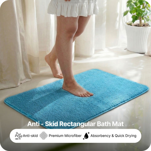 SOLID Soft Anti-Slip Bathmat | Simple Design with Quick Dry Texture