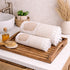 Rose Pure Cotton Bath & Hand Towel Set | Quick Dry Soft Towels | Bathing Kitchen Hand Towel Gym | Men & Women | Bathroom Accessories Set |