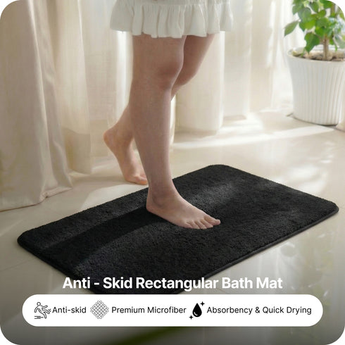 SOLID Soft Anti-Slip Bathmat | Simple Design with Quick Dry Texture