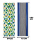 Cotton Printed & Woven Floor Runner 45x180 & 50x180 cm Floor Mat Combo – Set of 2
