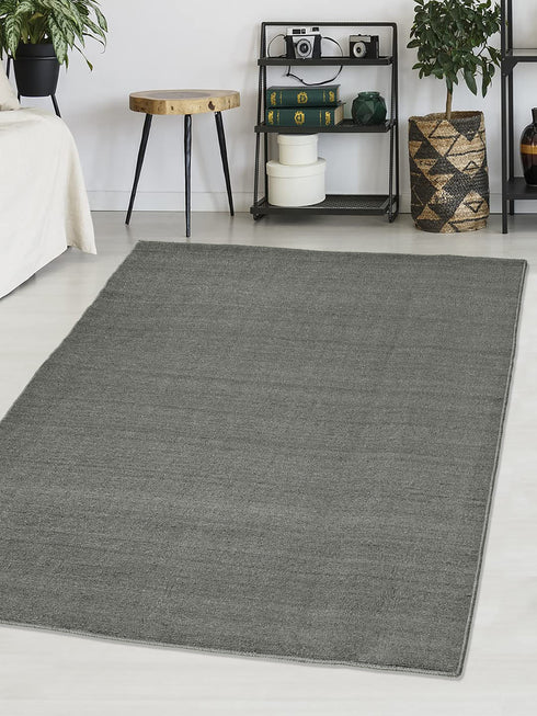 Grey solid carpet