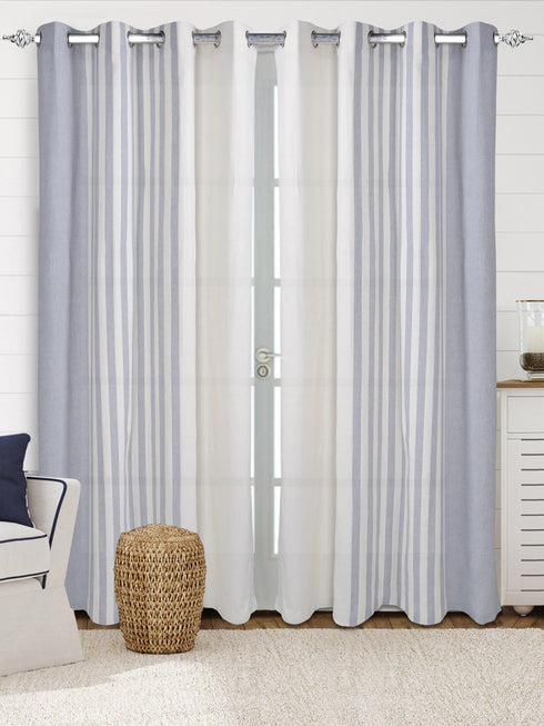 stripeBlackout curtains by Saral Home