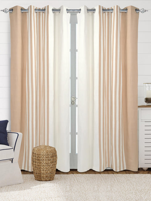 Affordable stripe blackout curtains availabe in India