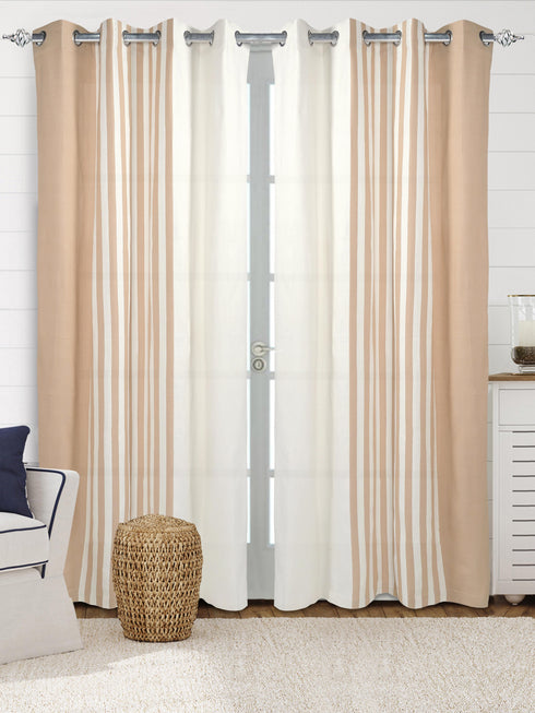 Grey cotton blackout curtains