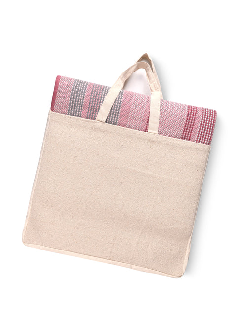 Striped cotton yogamat