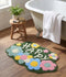 Happy Microfiber Bath Mat 38x60 cm | Ultra Soft, Super Absorbent & Anti-Skid | Quick Dry Non Slip Door Mat for Bathroom, Kitchen, Bedroom & Entrance | Green (Pack of 1)