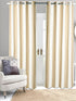 Beige cotton blackout curtains