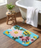 Lotus Microfiber 38x60 cm Anti Skid Bath Mat | Soft Absorbent Door Mat for Bathroom | Quick Dry Non Slip Floor Rug Carpet for Bedroom Kitchen Entrance Home Green (1 Pc)