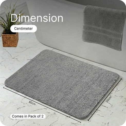 SOLID Soft Anti-Slip Bathmat | Simple Design with Quick Dry Texture