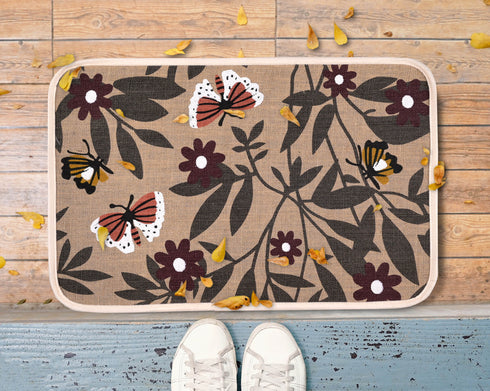 BLOOM Jute Doormats | Eco Friendly with Anti-Skid TPR Backing | Durable | Floor Mat Combo Pack of 3 Pcs Size 40x60 CM