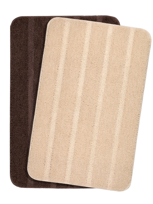 Orange bathmat set