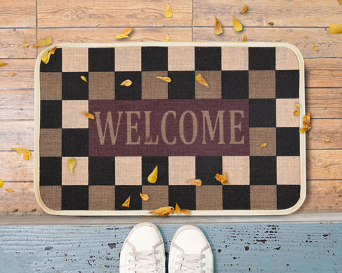 BLOOM Jute Doormats | Eco Friendly with Anti-Skid TPR Backing | Durable | Floor Mat Combo Pack of 3 Pcs Size 40x60 CM