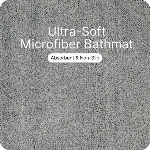 SOLID Soft Anti-Slip Bathmat | Simple Design with Quick Dry Texture