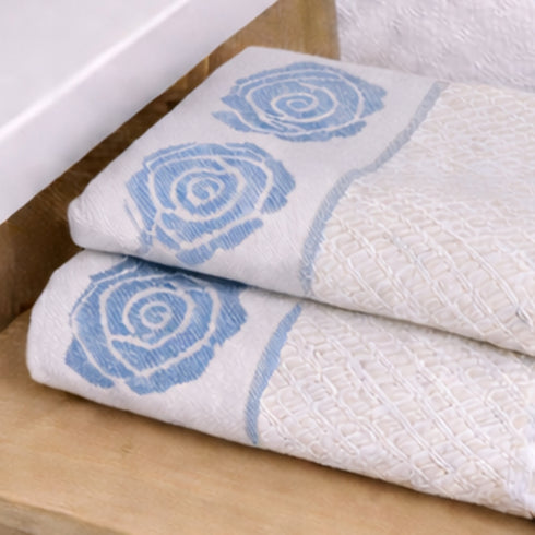 Rose Pure Cotton 4 PC Hand Towel Set | Quick Dry Soft Towels | Bathing Kitchen Hand Towel Gym | Men & Women | Bathroom Accessories Set |